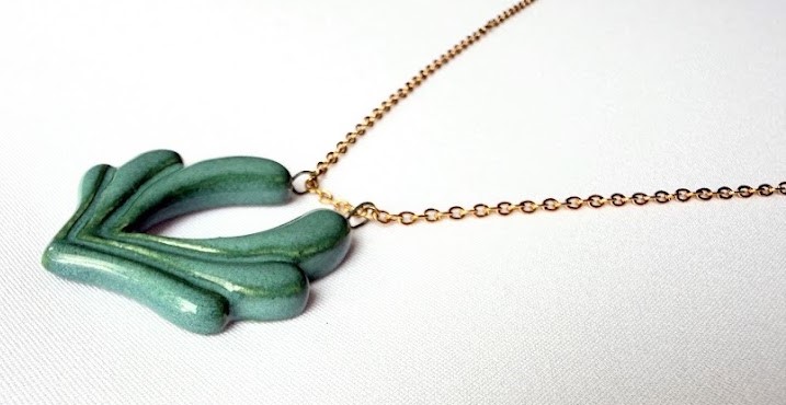 Blue Lotus Necklace  – Gold