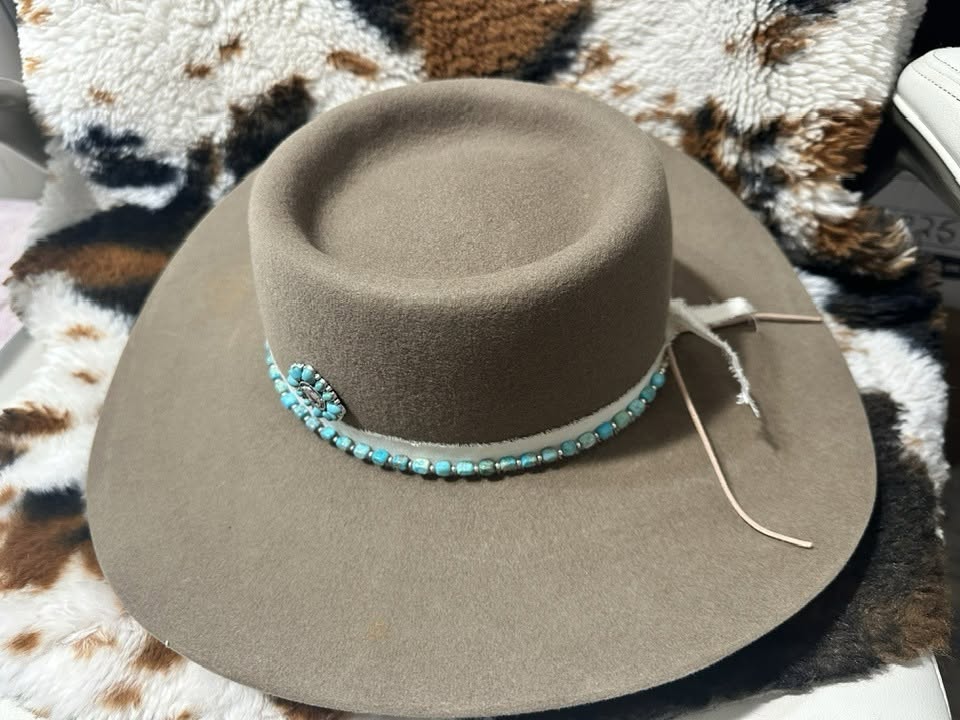 3x Rodeo King - Pecan Telescope Western Hat with Turquoise – Image 4