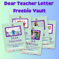 Dear Teacher Letter Freebie Vault – Image 1
