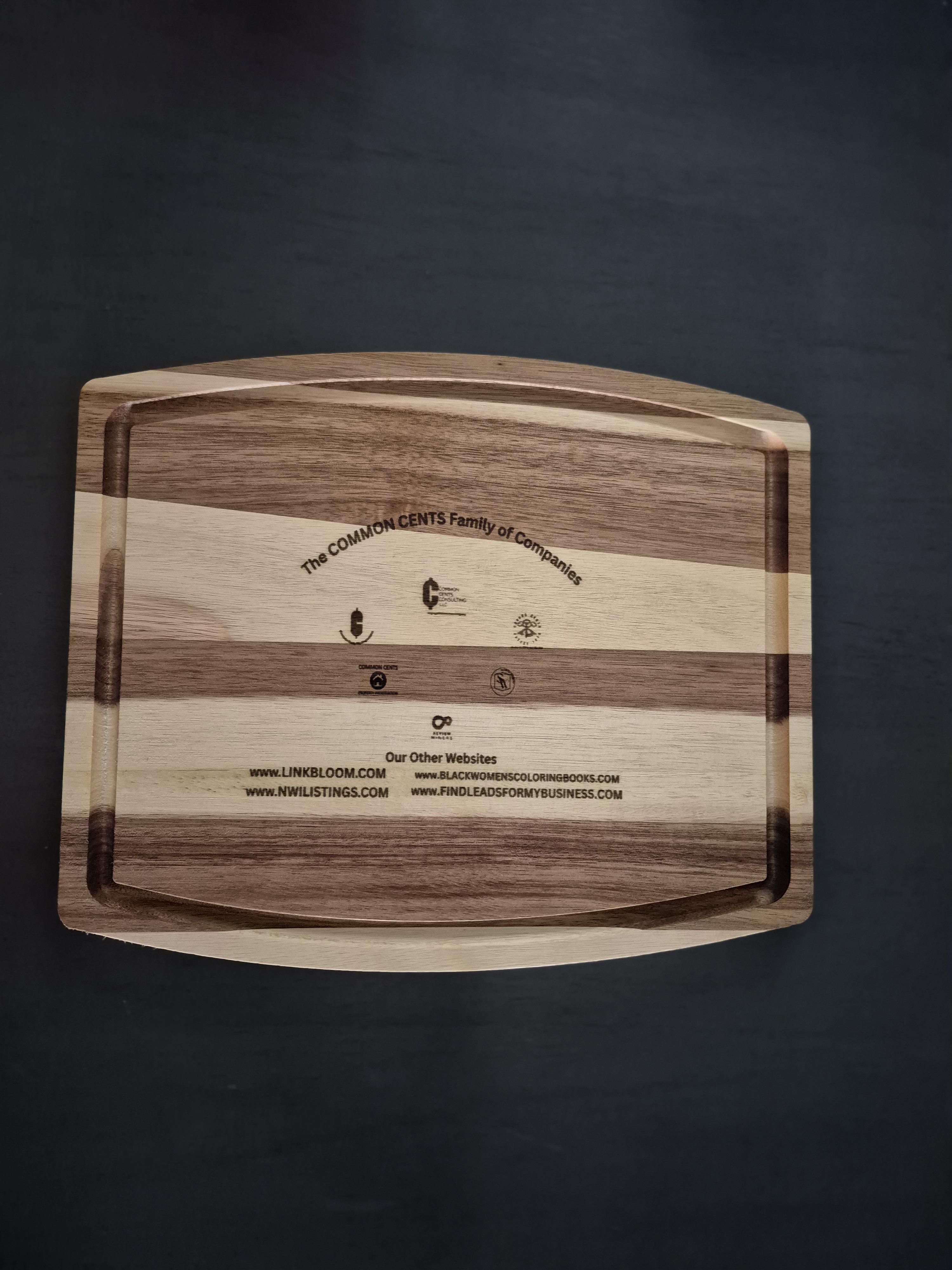 Acacia Wood Cutting Boards 12x10 – Image 1