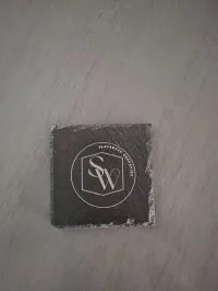 Slate Square Coasters - 6pk with stand – Image 2