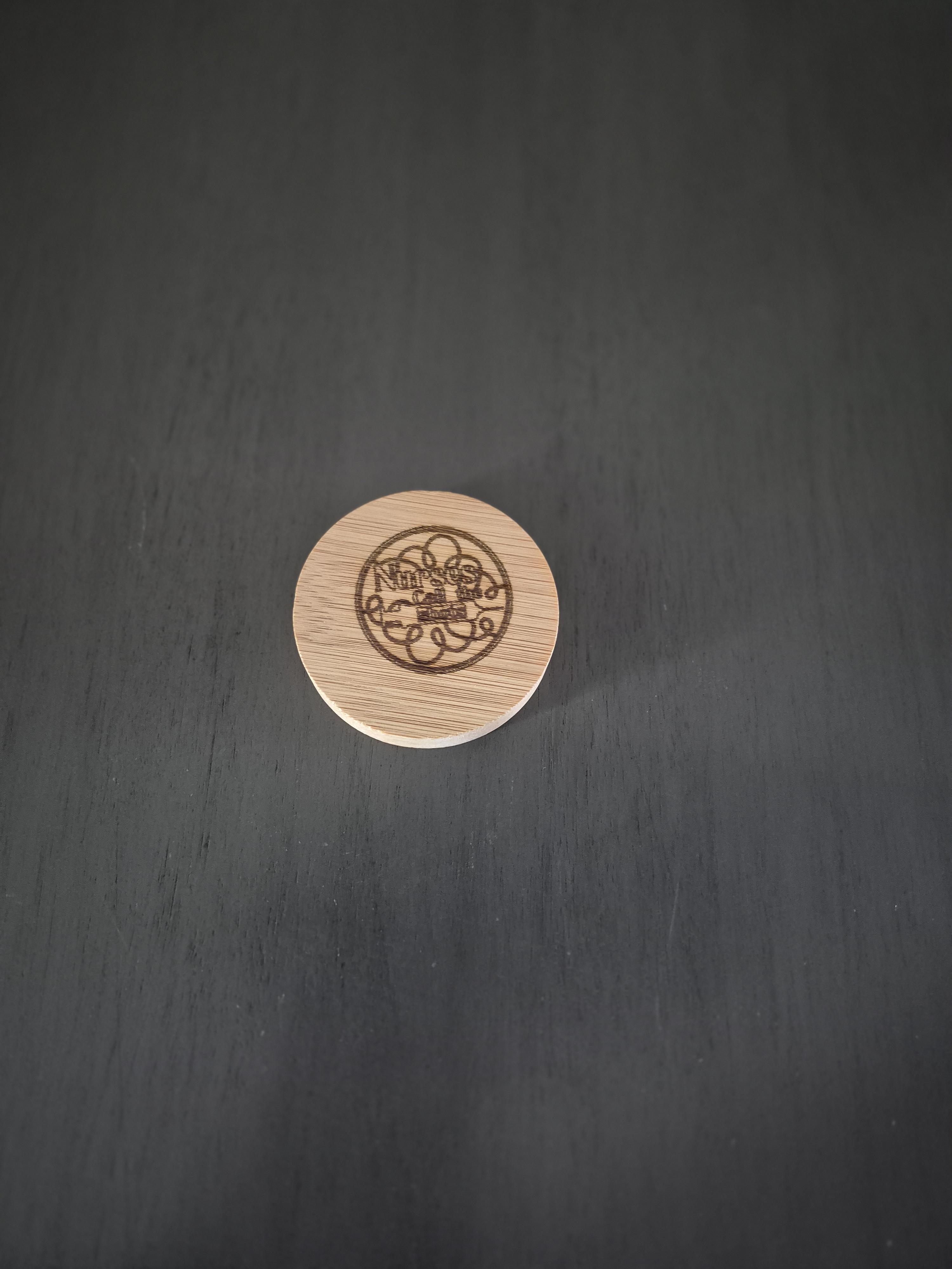 Engraved Round Wooden Bottle Opener – Image 4