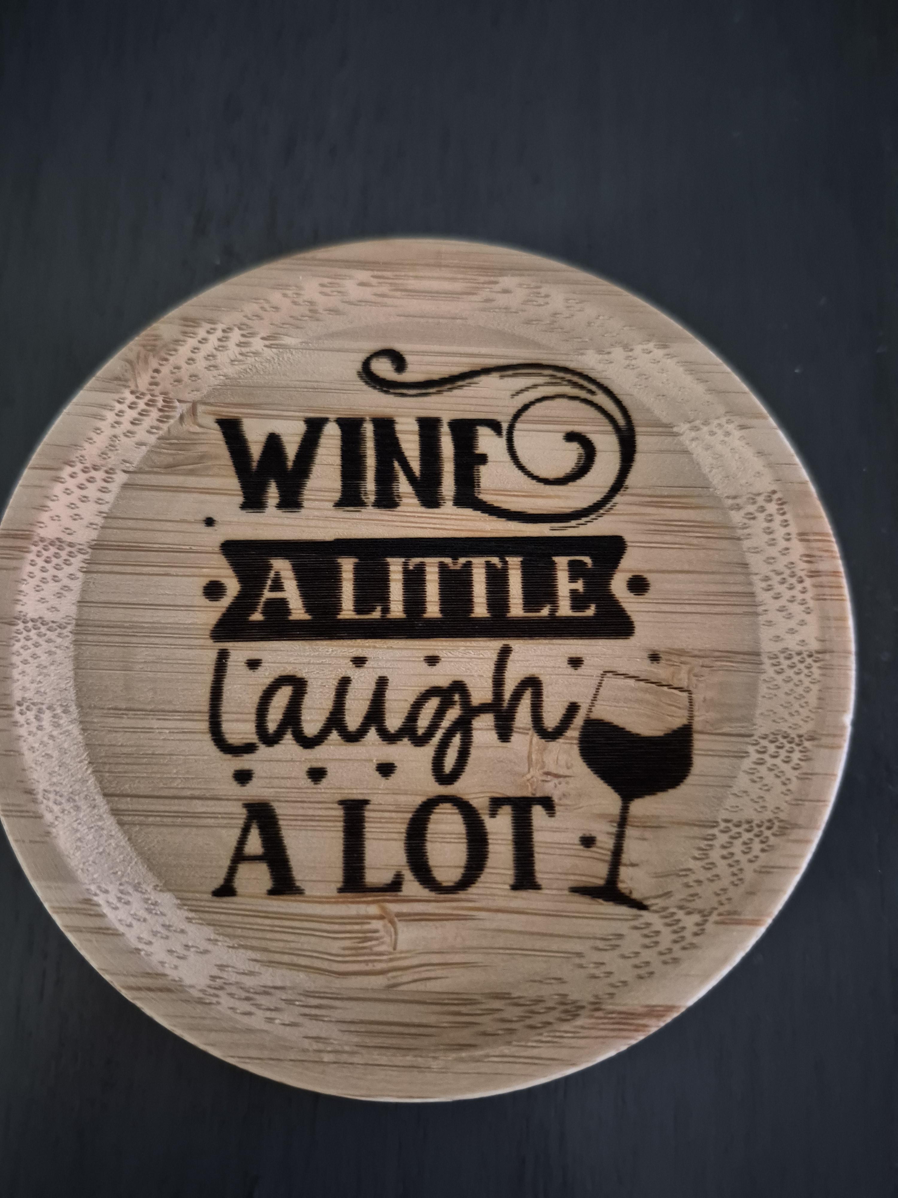 Custom Engraved Wood Glass Toppers – Image 7