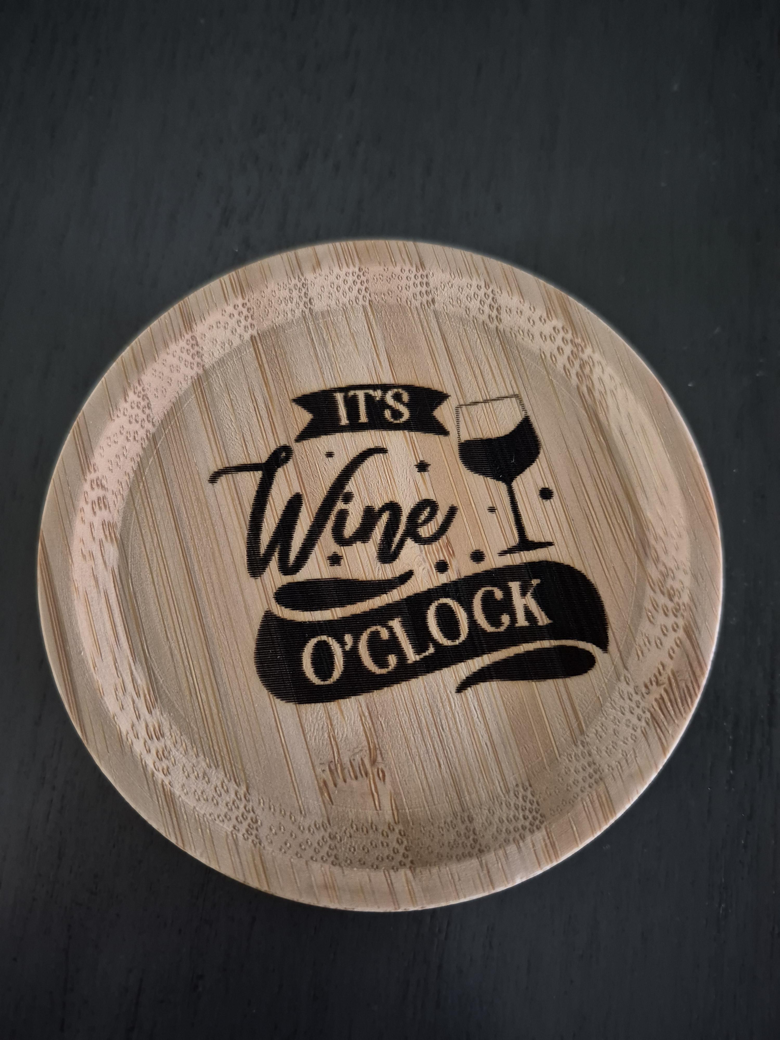 Custom Engraved Wood Glass Toppers – Image 8