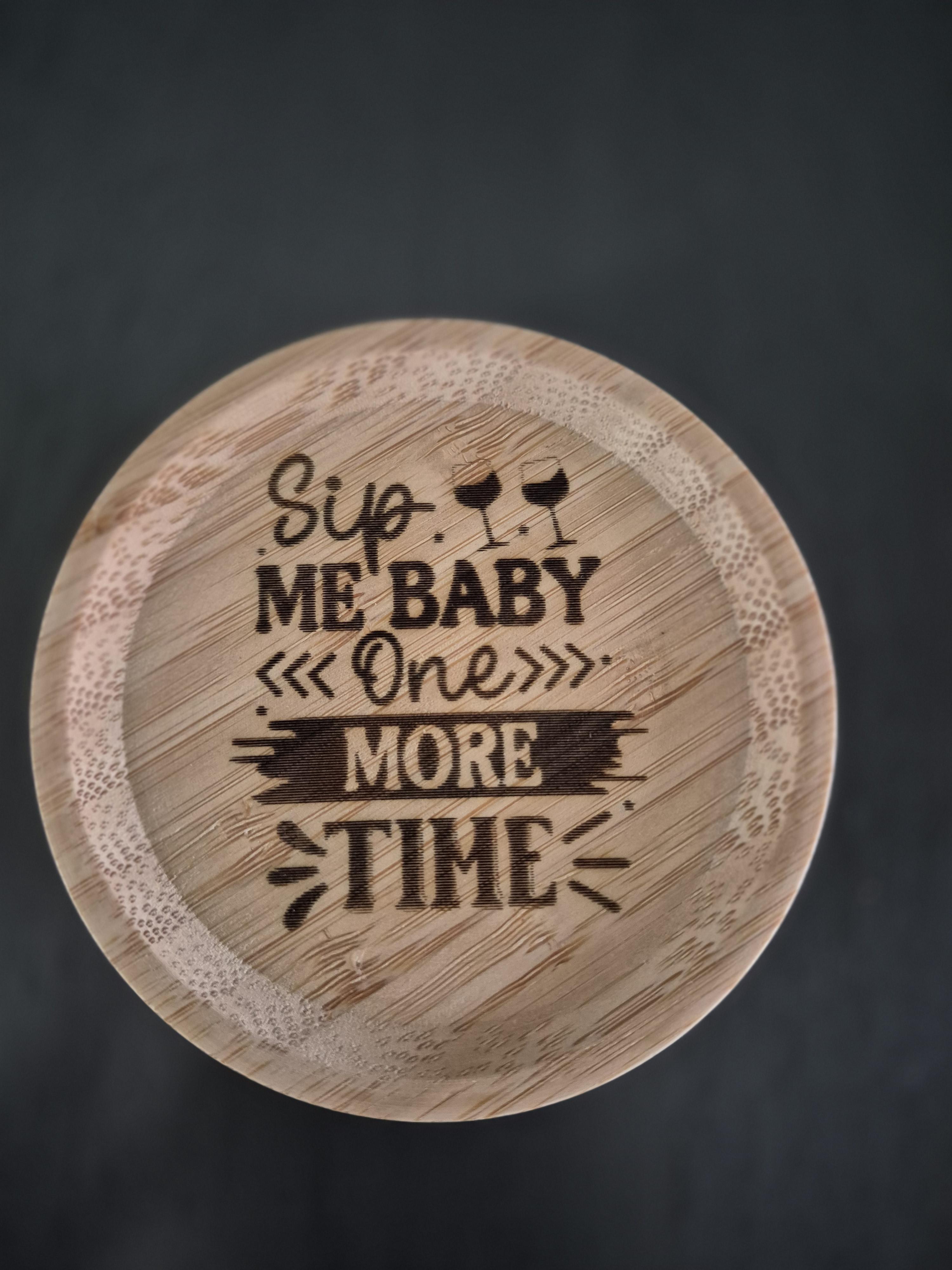 Custom Engraved Wood Glass Toppers – Image 3
