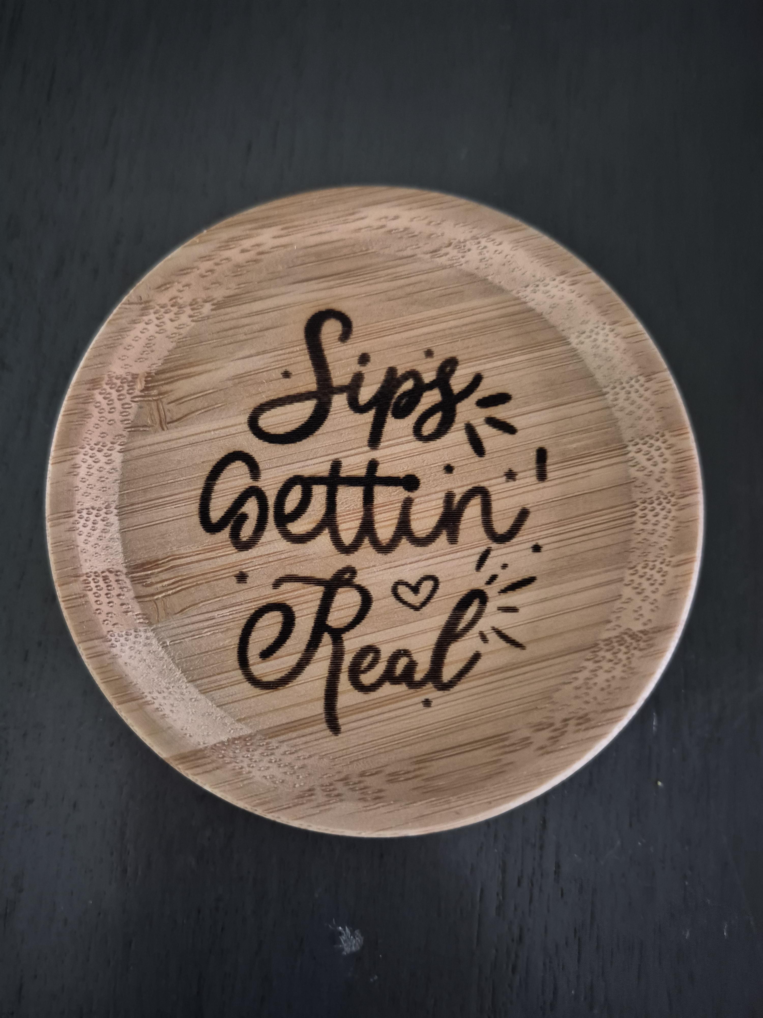Custom Engraved Wood Glass Toppers – Image 4