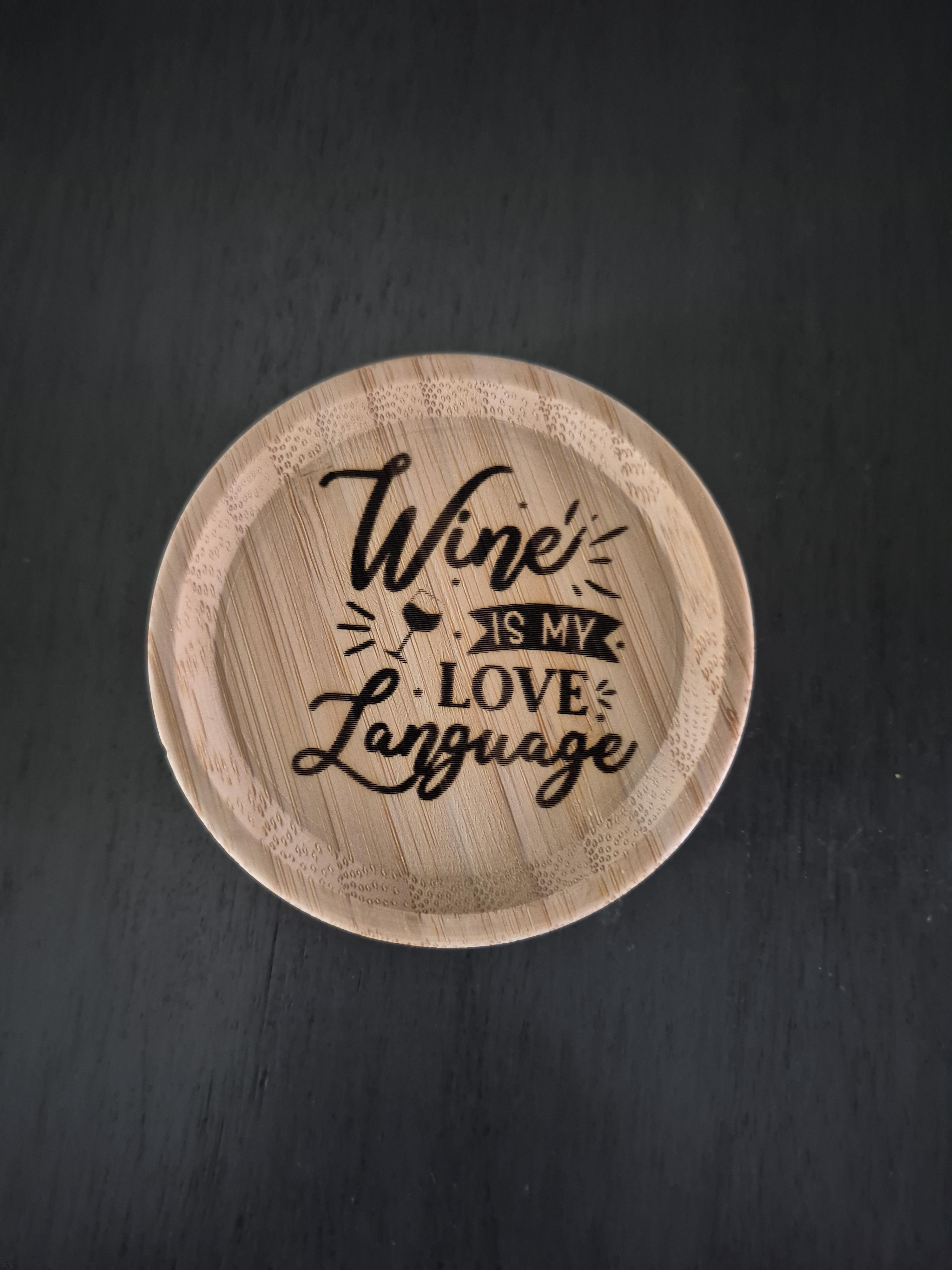 Custom Engraved Wood Glass Toppers – Image 2