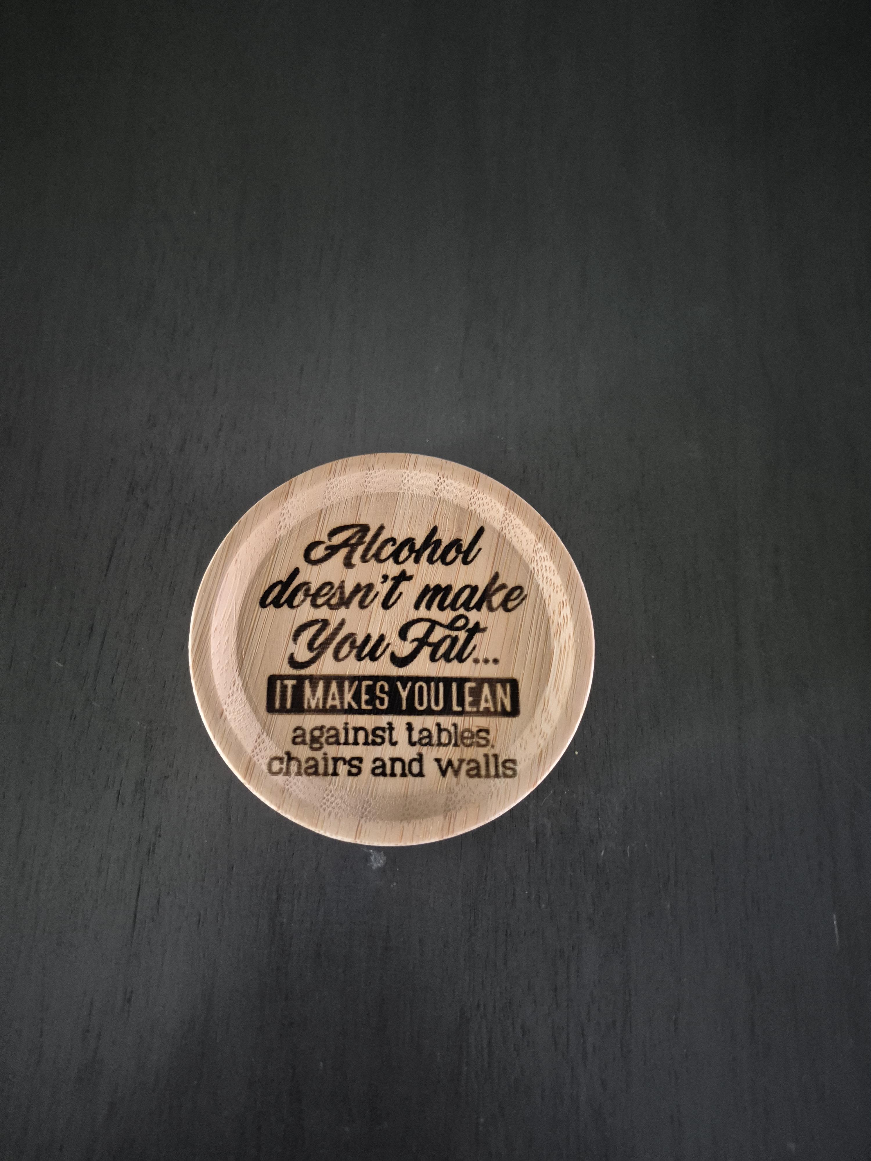 Custom Engraved Wood Glass Toppers – Image 1
