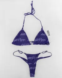 Competition/Posing Practice Bikini Bottoms (Purple/White) – Image 2