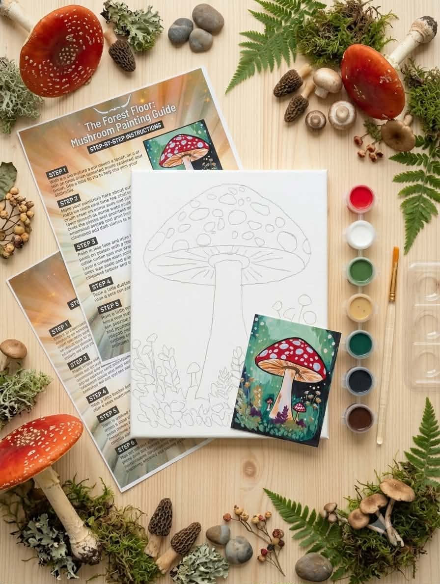 Toadstool Artisan Canvas and Paint Kit – Image 2