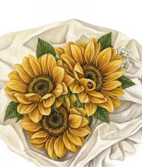 Sunflower Bouquet DIY Painting Kit – Image 1