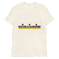 Electric Soul Machine Three Stars Tee - Natural – Image 4