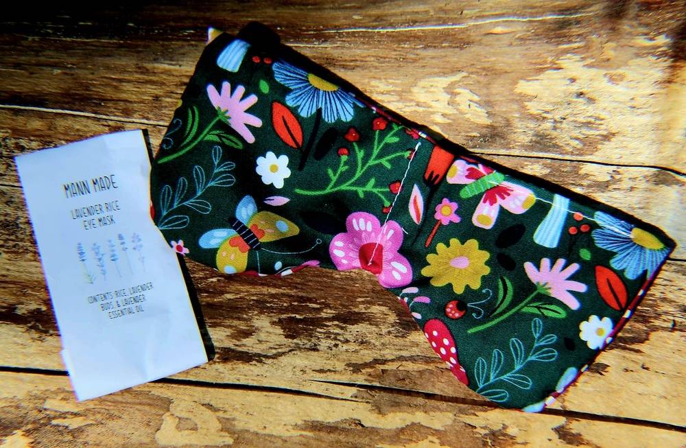 Lavender and Rice filled Eye Mask – Image 1