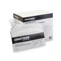 Coastwide Professional™ Toilet Seat Covers, 0.87" x 10.43", 250/Pack, 20 Packs/Carton   – Image 1
