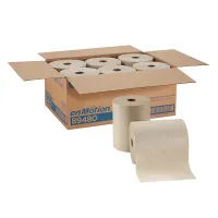 enmotion Recycled Hardwound Paper Towels, 1-Ply, 800 ft./Roll, 6 Rolls/Carton  – Image 1