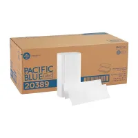  Pacific Blue Select Recycled Multifold Paper Towels, 1-ply, 250 Sheets/Pack, 16 Packs/Carton  – Image 1