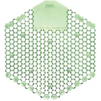  Fresh Products Wave 3D Anti-Splash Urinal Screen, Cucumber Melon Scent, Green, 10/Box – Image 1