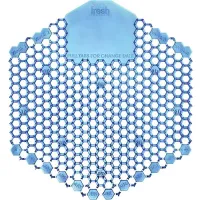 Fresh Products Wave 3D Anti-Splash Urinal Screen, Cotton Blossom Scent, Blue, 10/Box  – Image 1