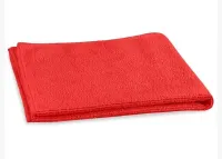 Microfiber & More Solid Color 16" x 16"Microfiber Cloth - Red  – Image 1