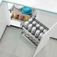 Esquinero Mágico Para Cocina De Acero Inoxidable Derecho – Imagen 2