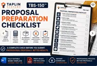 Proposal Preparation Checklist | Contractor Proposal Checklist | Construction Estimating Sales | Template – Image 1
