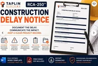 Construction Delay Notice | Contractor Delay Notification Template – Image 1