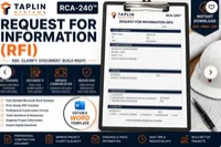 Request for Information / Editable Construction RFI Template | Project Management Form – Image 1