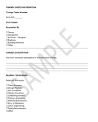 Construction Change Order Form – Image 3
