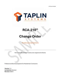  RCA 200 Residential Construction Contract Administration Documents – Image 4