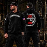 TBS Doing Bad Things To Bad People Hoodie with Color Print – Image 1