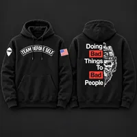 TBS Doing Bad Things To Bad People Hoodie with Color Print – Image 2