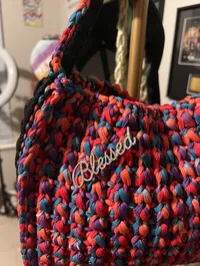 Color Me Blessed Crochet Purse – Image 2