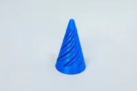 Spiral Cone Fidget – Royal Blue
