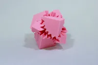 Gear Cube Fidget – Pink, Medium
