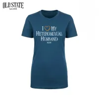 I Love My Heterosexual Husband Tee - Womens – Image 1