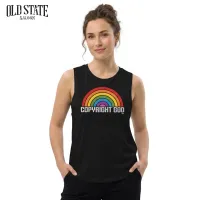 Copyright God Rainbow Tank - Womens – Image 2