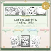 Kids Pet Memory & Healing Toolkit (PLR) 🐾 – Image 1