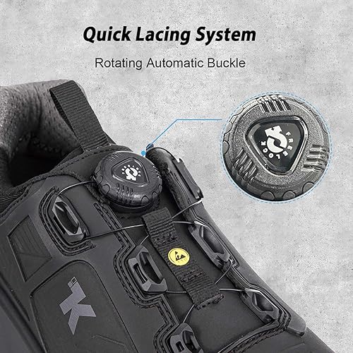  Quick Lace Aluminum Toe Safety Sneakers For Men – Image 5