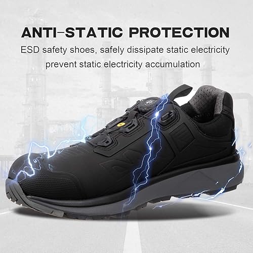  Quick Lace Aluminum Toe Safety Sneakers For Men – Image 2