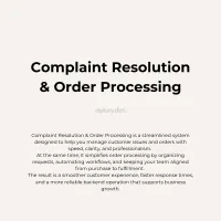 Complaint Resolution & Order Processing – Image 1