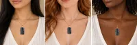  Amethyst Stalactite Pendant. Gold Electroform Finish – Image 4