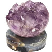 Amethyst and Agate Flower – Image 1