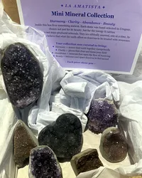 Mini Mineral Collection, 5–7 Intuitively Chosen Uruguayan Amethyst Pieces – Image 4