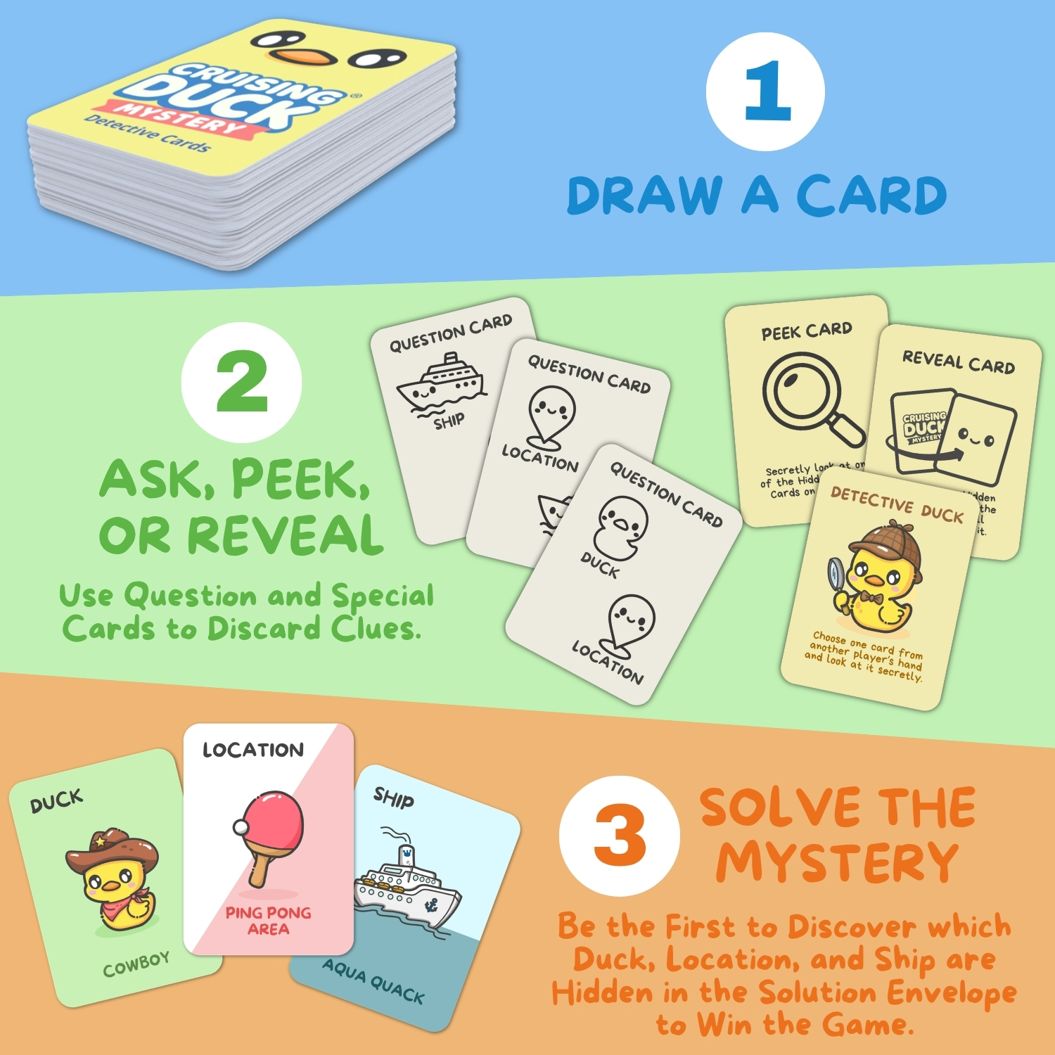 Cruising Duck Mystery - Deduction Card Game – Image 3
