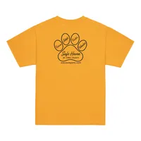 Paw Print Youth T-Shirt Black Logo – Image 4