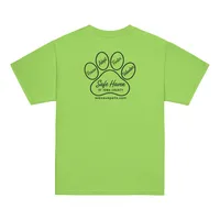 Paw Print Youth T-Shirt Black Logo – Image 6