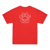Paw Print Youth T-Shirt White Logo – Image 6
