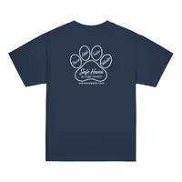 Paw Print Youth T-Shirt White Logo – Image 4