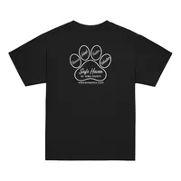 Paw Print Youth T-Shirt White Logo – Image 2
