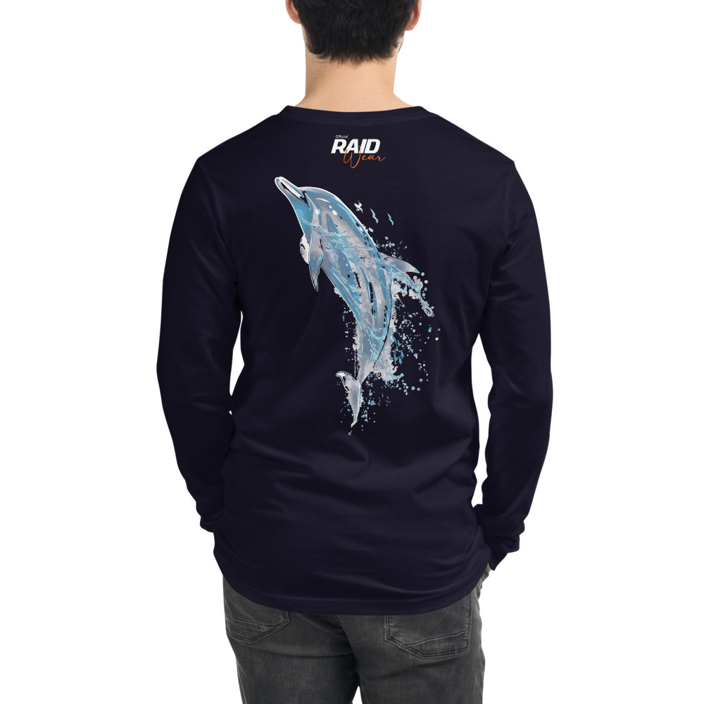 RAID Wear Dolphin Unisex Long Sleeve Tee – Image 3